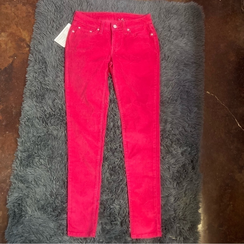 Women's Pink Corduroy Jeans